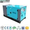 Home used silent electric generator 10KW 20KW with canopy type diesel generator set with wheels